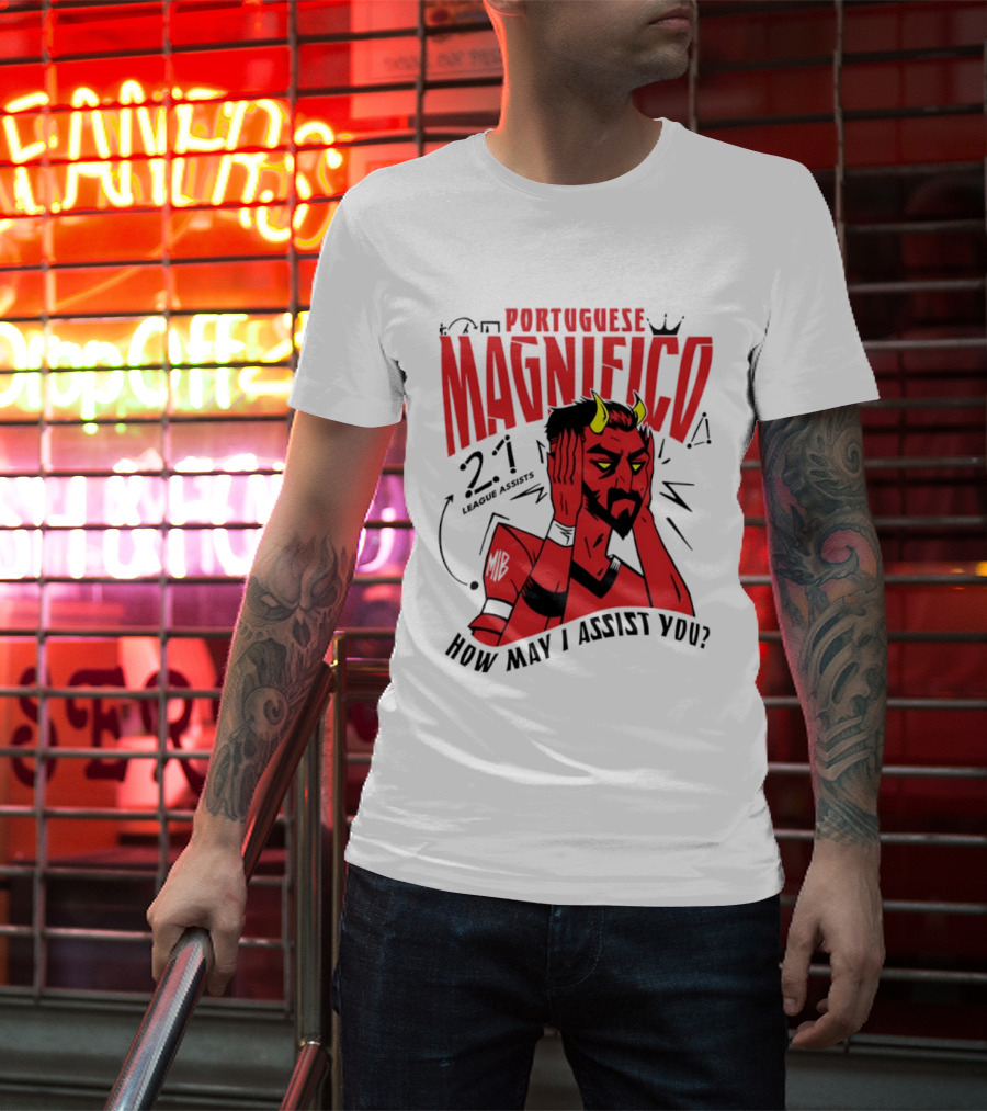 Portuguese Magnifico 21 Goals How May I Assist You Devil T-Shirt