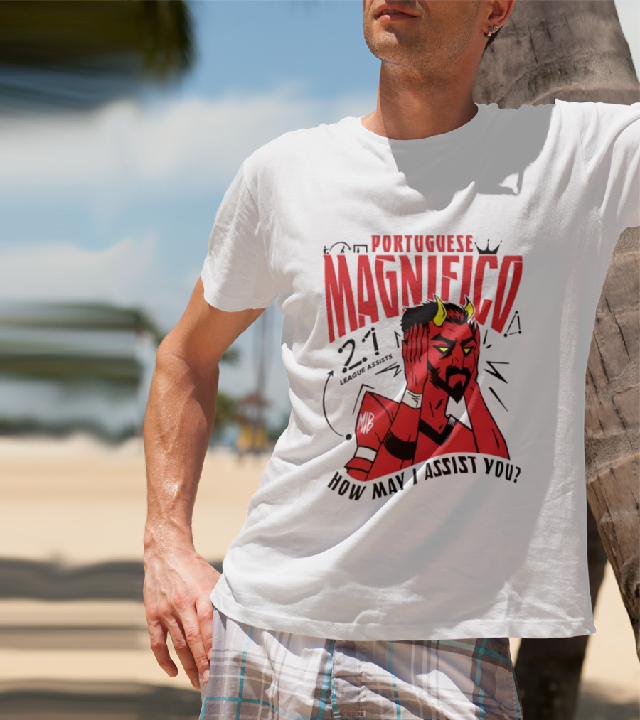 Portuguese Magnifico 21 Goals How May I Assist You Devil T-Shirt