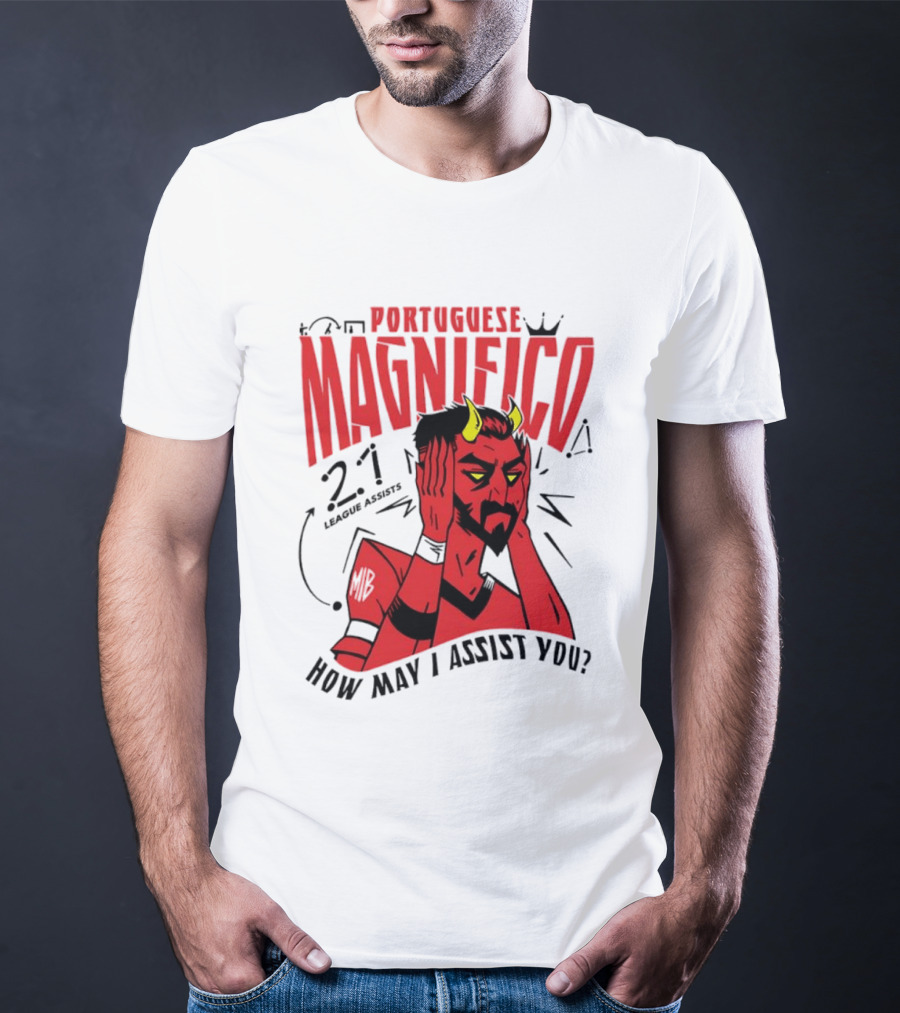 Portuguese Magnifico 21 Goals How May I Assist You Devil T-Shirt