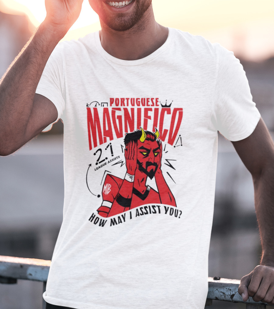 Portuguese Magnifico 21 Goals How May I Assist You Devil T-Shirt
