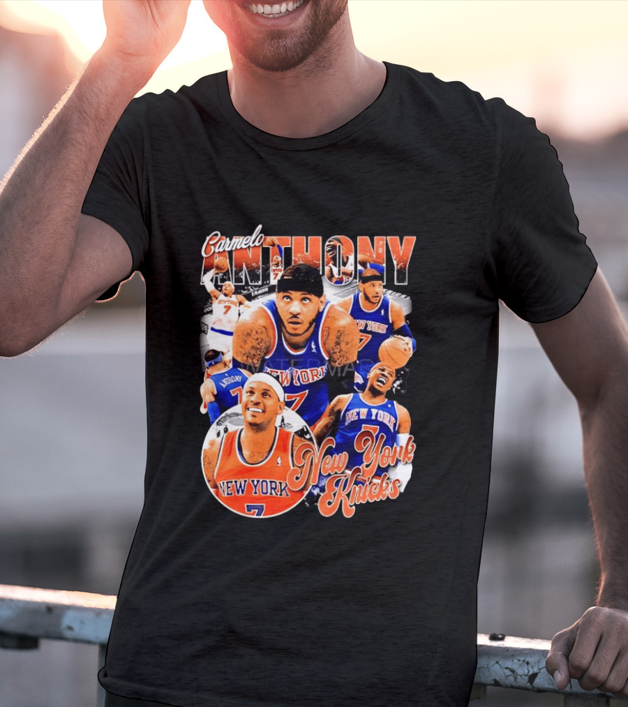 Carmelo Anthony New York Knicks NBA Basketball Legend Seven T-Shirt