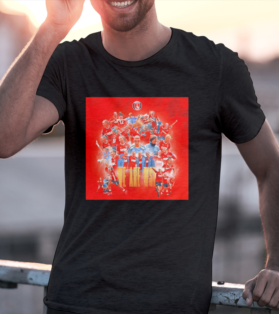 Charlton Athletic Women We Are WSL Team Celebration Montage T-Shirt