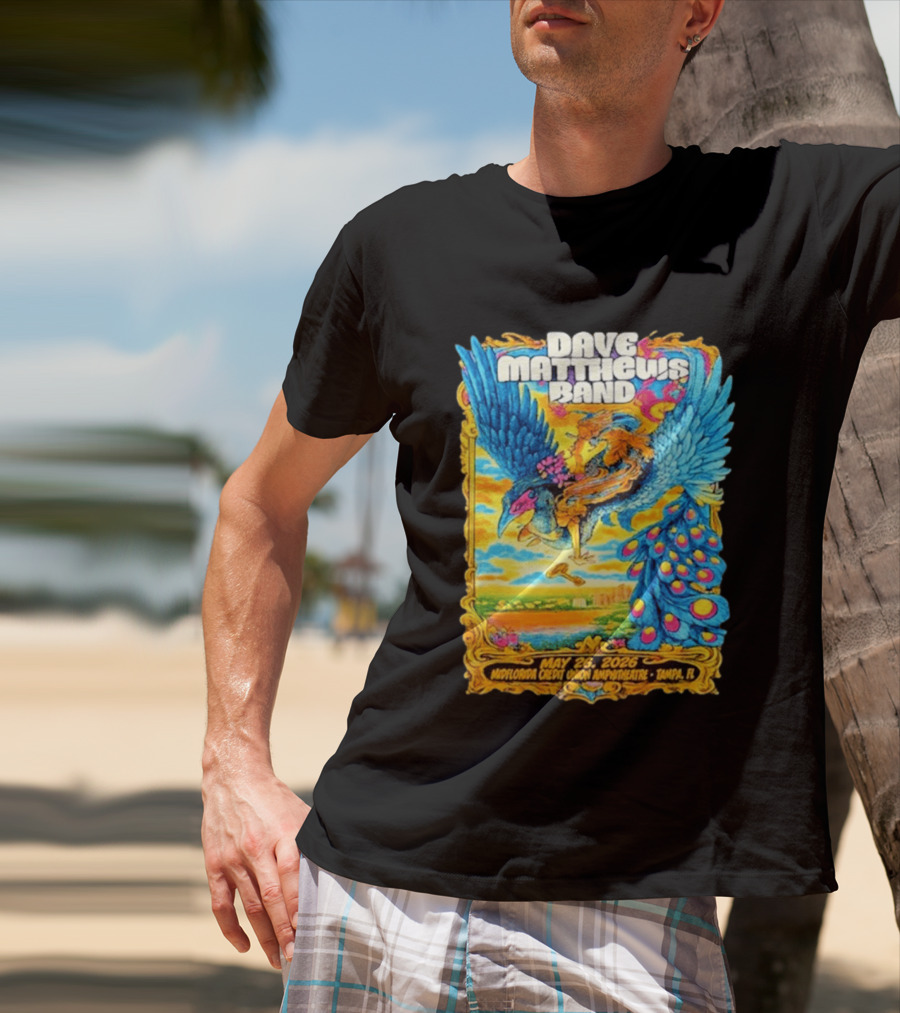Dave Matthews Band May 26 2026 MidFlorida Credit Union Amphitheatre Tampa FL T-Shirt