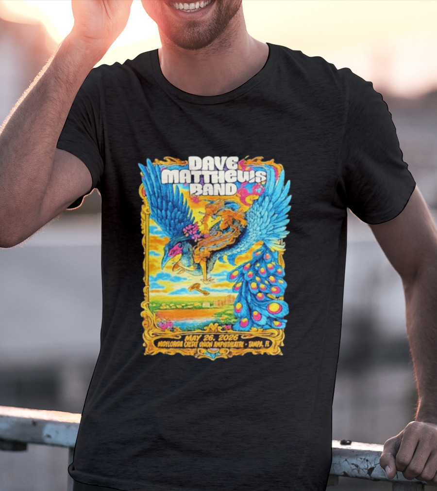 Dave Matthews Band May 26 2026 MidFlorida Credit Union Amphitheatre Tampa FL T-Shirt