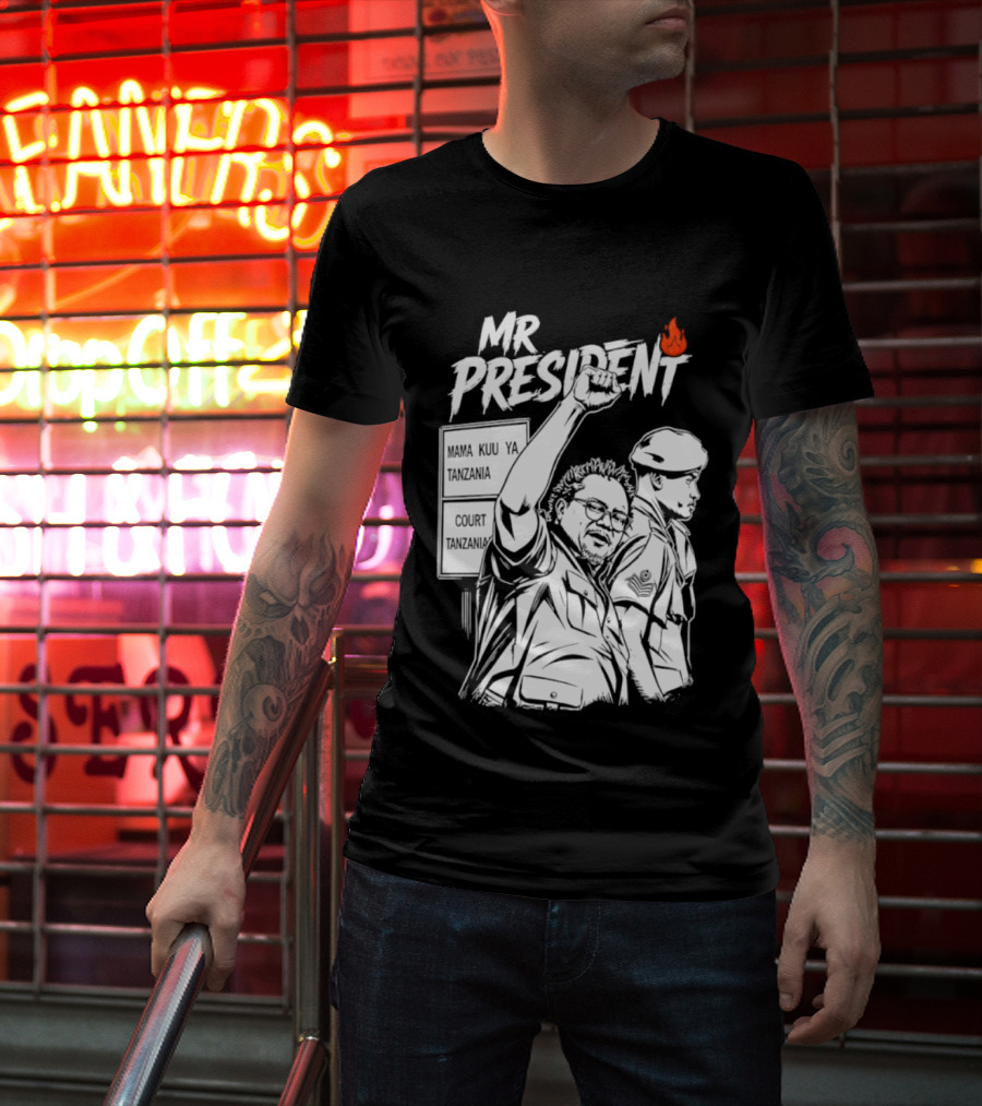 Mr President Mama Kuu Ya Tanzania Court Flame T-Shirt