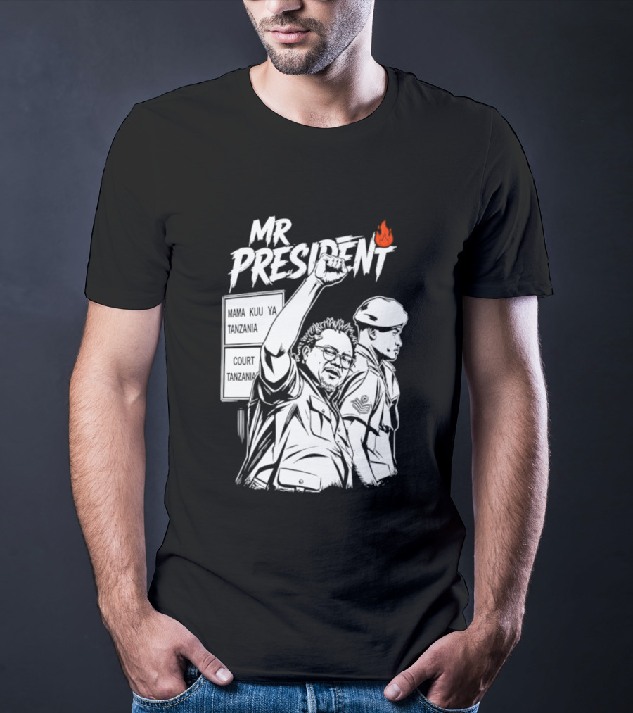 Mr President Mama Kuu Ya Tanzania Court Flame T-Shirt