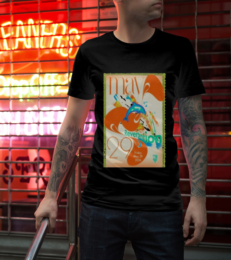 Reverberation Dolphin Event May 29 2026 Zebulon Los Angeles CA T-Shirt