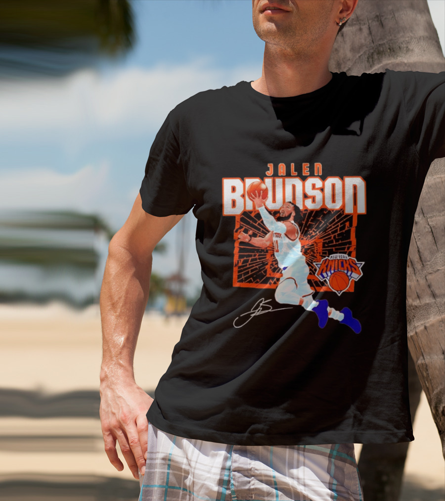 Jalen Brunson New York Knicks Breaking Barriers 2026 Season Explosion T-Shirt