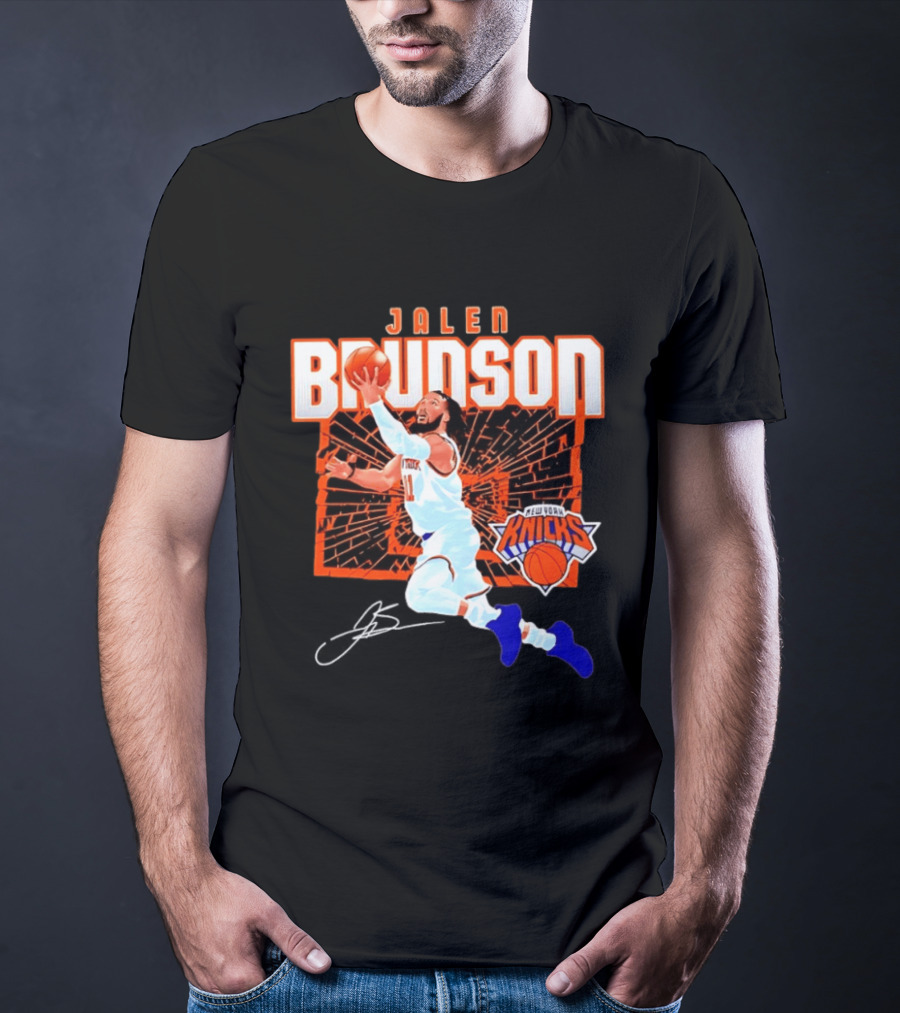Jalen Brunson New York Knicks Breaking Barriers 2026 Season Explosion T-Shirt