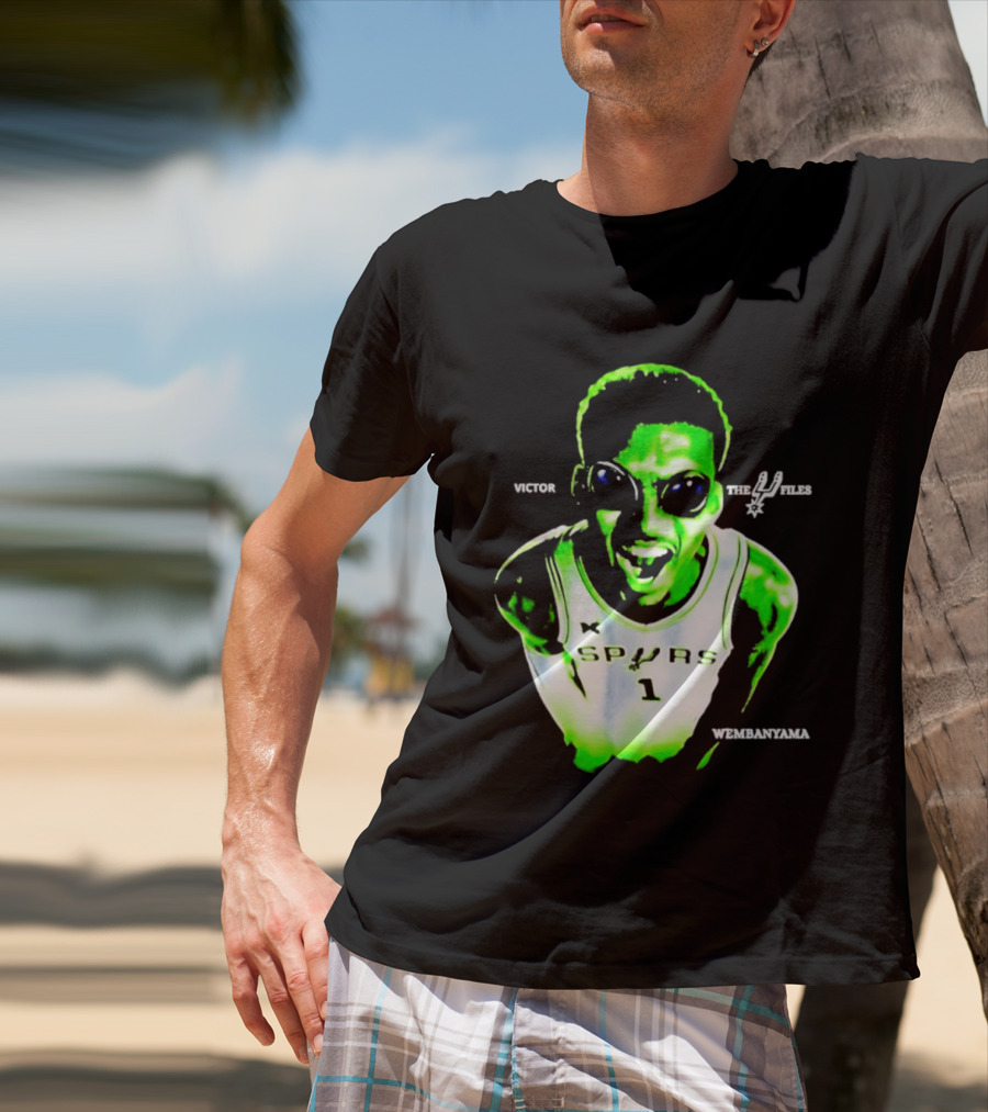 Victor Wembanyama Spurs X Files Number 1 Basketball Alien Concept T-Shirt