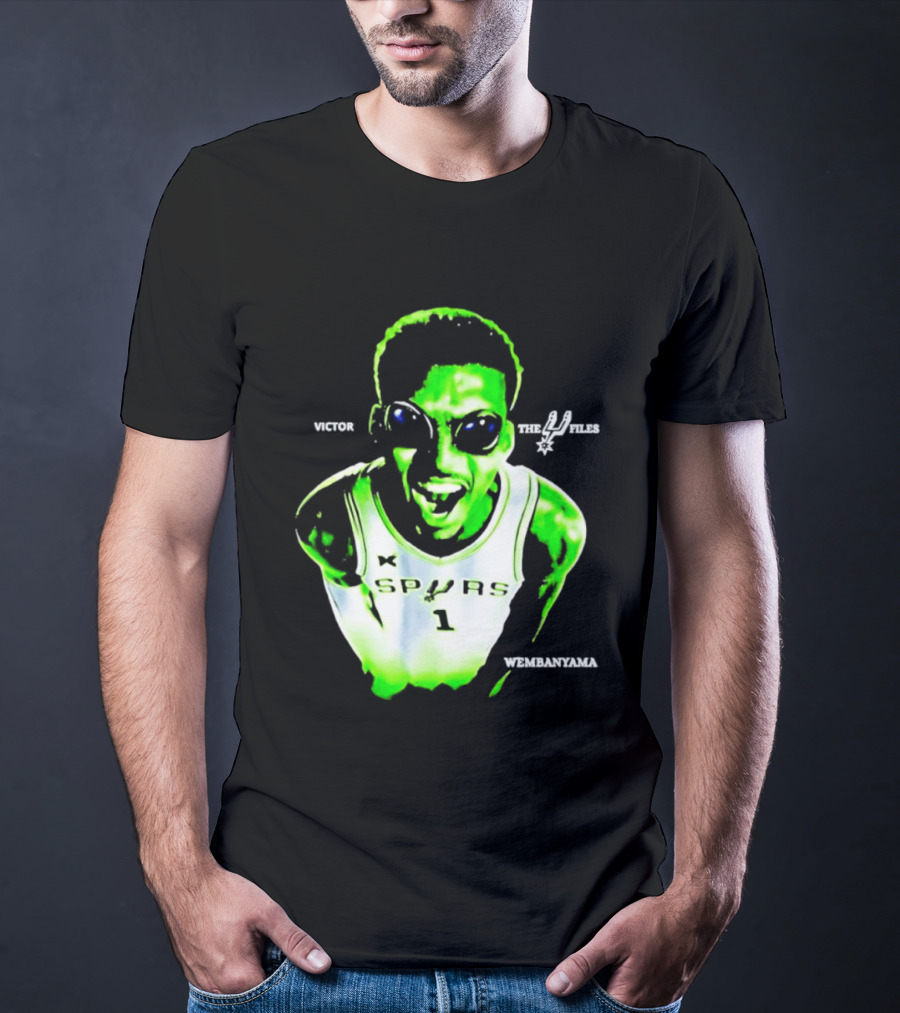 Victor Wembanyama Spurs X Files Number 1 Basketball Alien Concept T-Shirt
