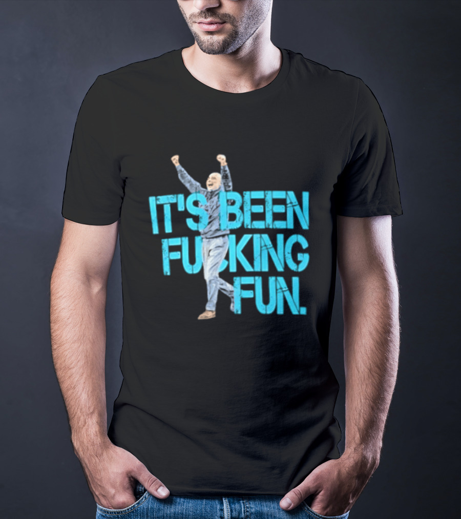 Pep Guardiola Manchester City It's Been Fucking Fun Celebration T-Shirt