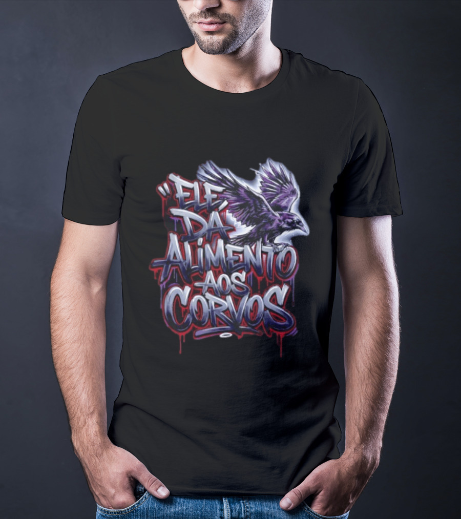 Ele Da Alimento Aos Corvos Raven T-Shirt
