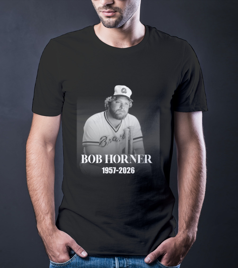 Bob Horner Braves 1957 2026 Memoriam T-Shirt