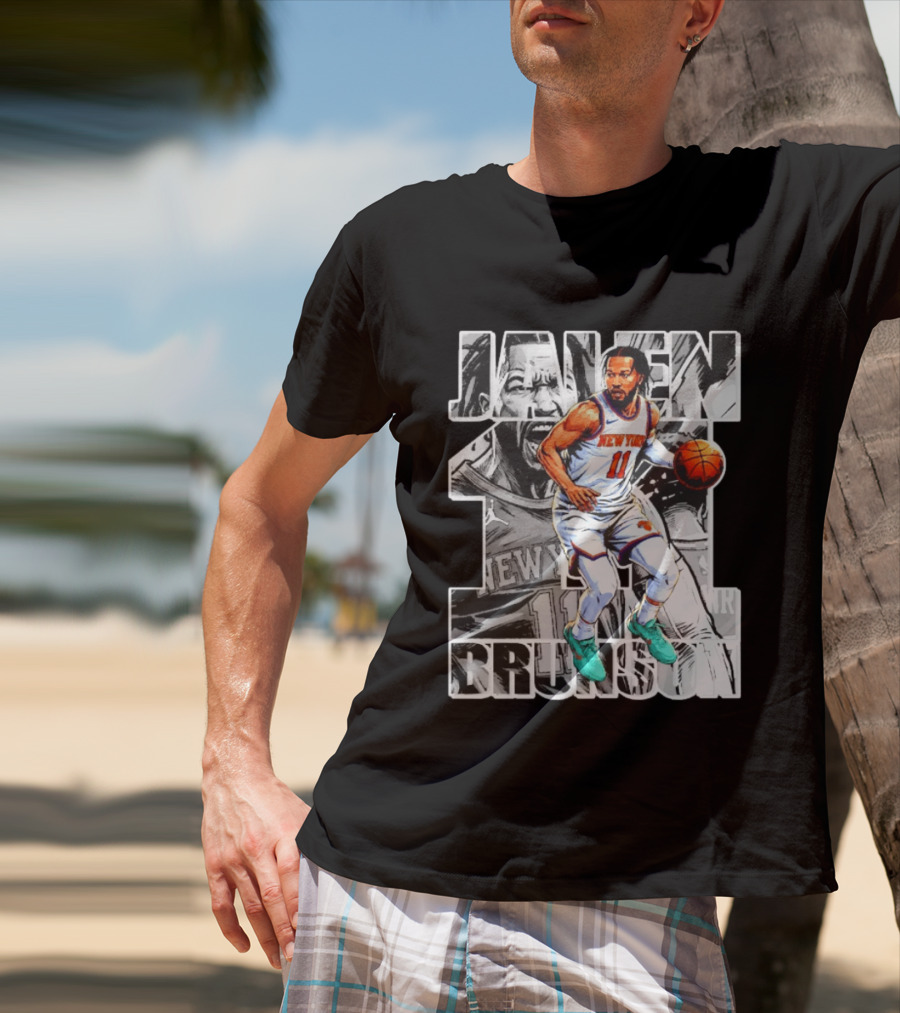 Jalen Brunson New York Knicks Manga Style Number 11 T-Shirt