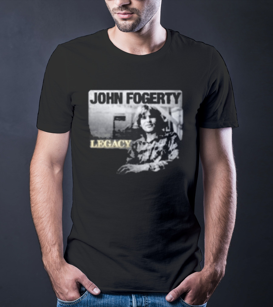John Fogerty Legacy Black And White T-Shirt