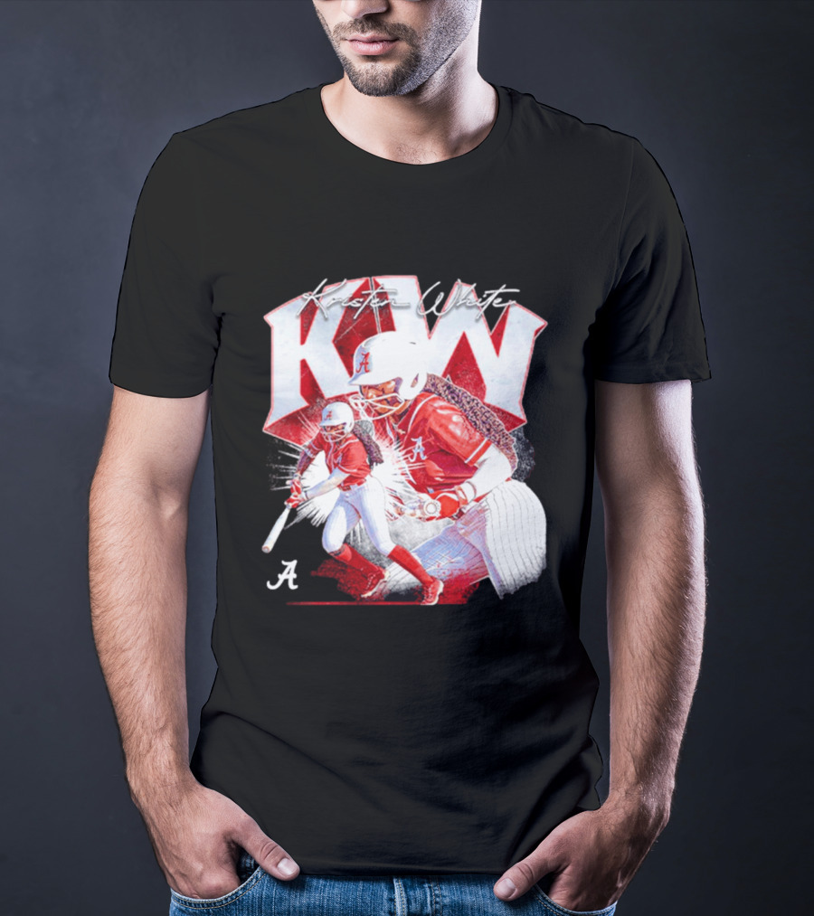 Kristen White Alabama Softball Player KW Collage T-Shirt
