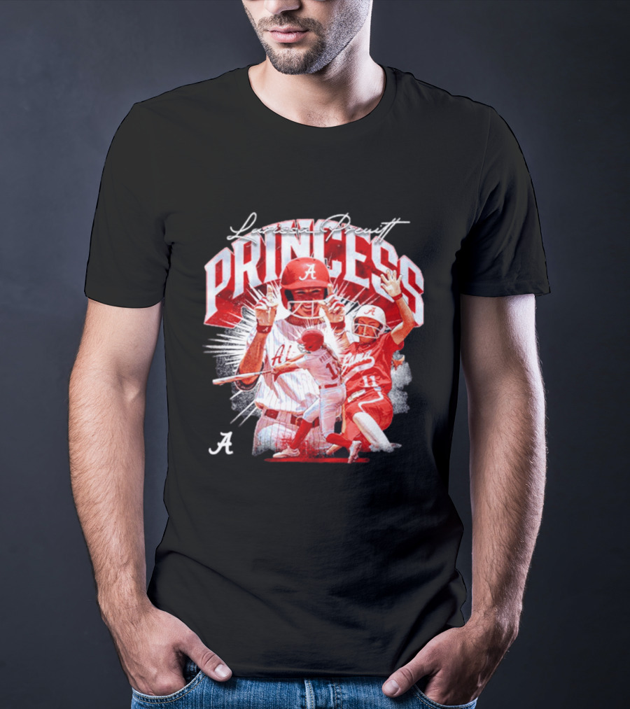 Larissa Preuitt Alabama Princess Softball NCAA Player Collage T-Shirt