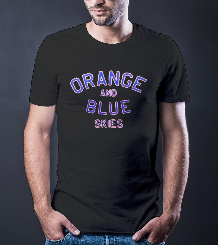 New York Knicks Orange And Blue Skies 2026 T-Shirt
