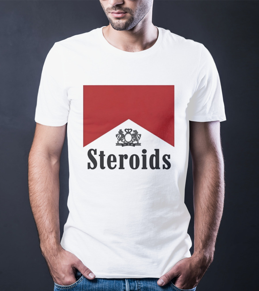 Steroids Bodybuilding Cigarette Box T-Shirt