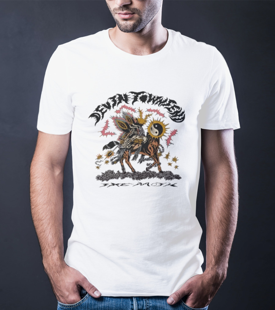 Devin Townsend The Moth Yin Yang Sunburst Creature T-Shirt