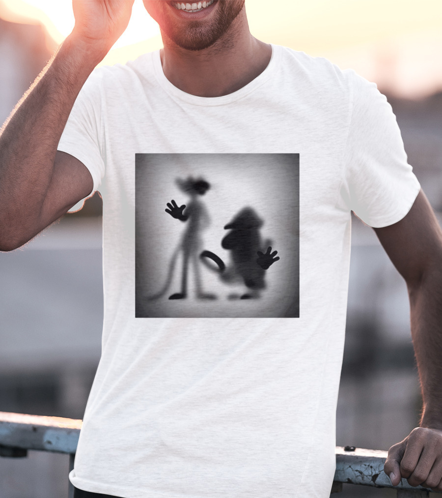 Pink Panther Inspector Clouseau Shadow Figure Duo T-Shirt