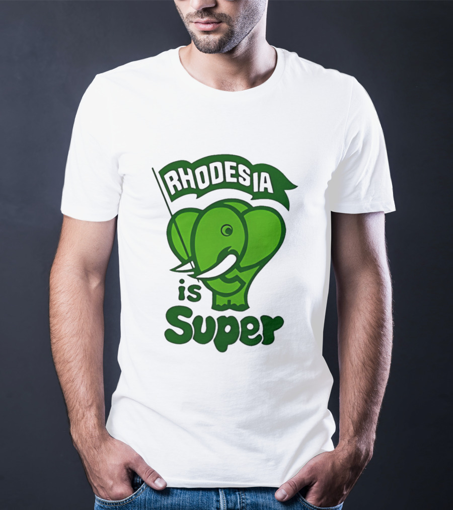 Rhodesia Elephant Green Is Super T-Shirt