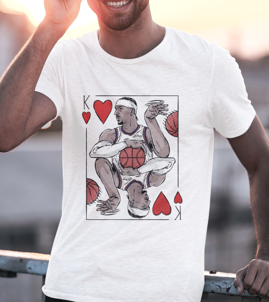 Shai Gilgeous Alexander OKC Thunder NBA Playing Card Heart T-Shirt