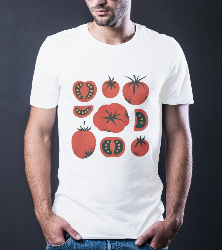 Tomato Garden Harvest Fruit Nature Botanical T-Shirt