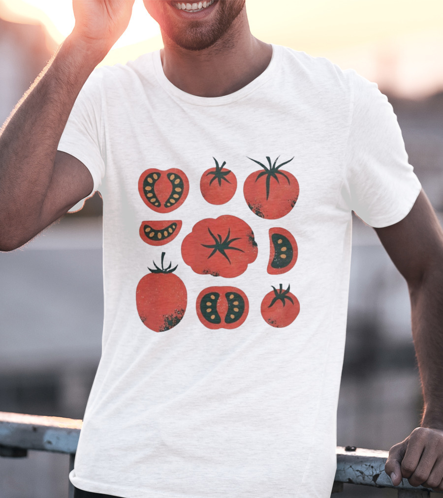Tomato Garden Harvest Fruit Nature Botanical T-Shirt