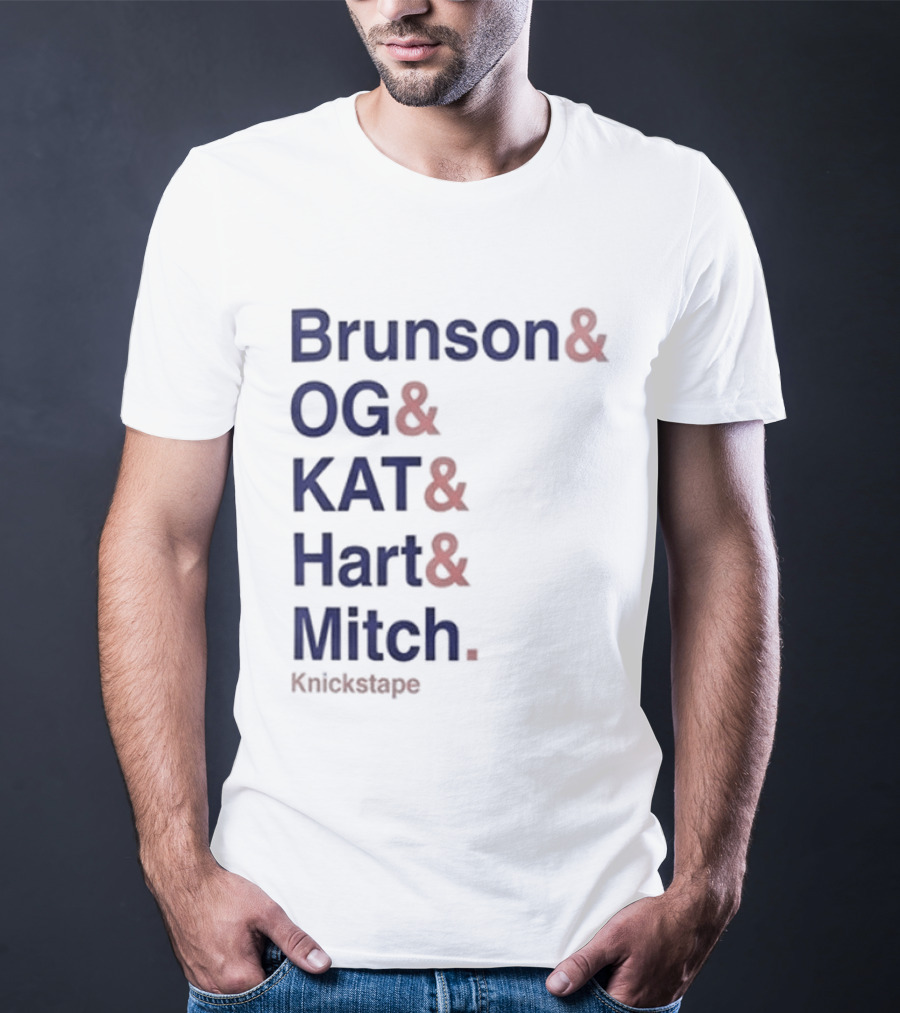 Timothee Chalamet Brunson OG KAT Hart Mitch KnicksTape T-Shirt