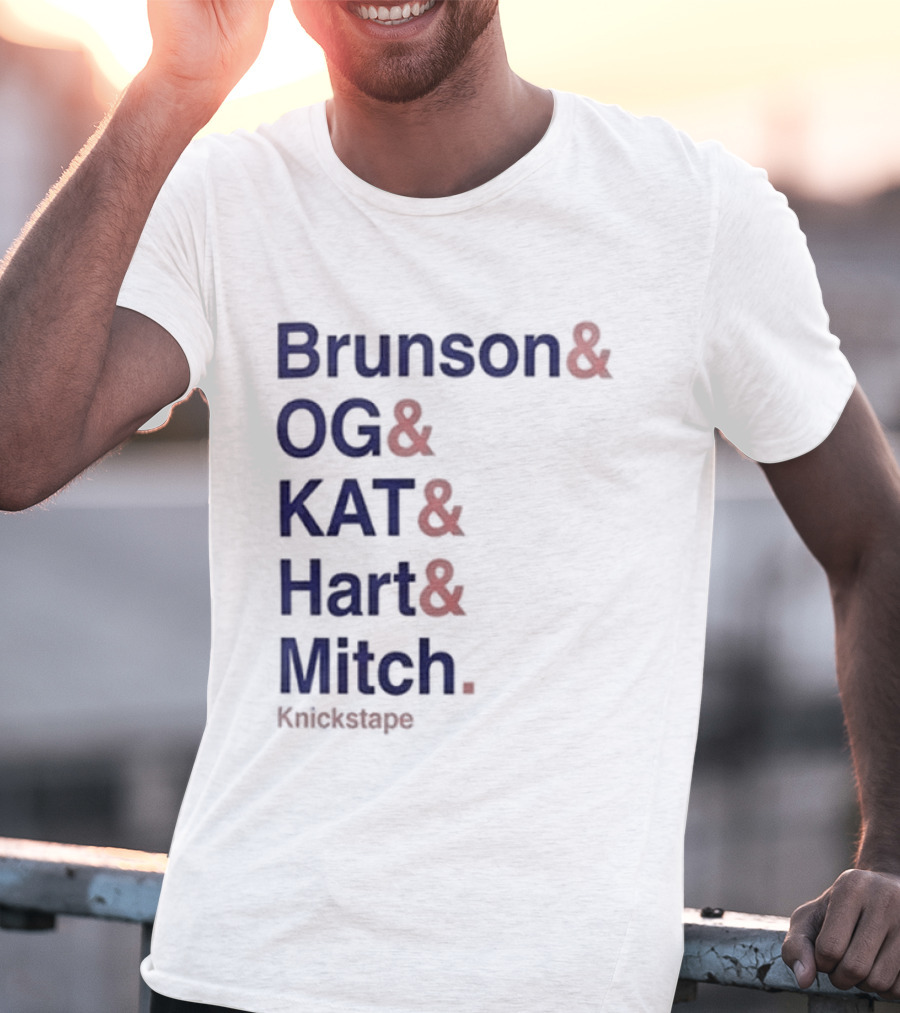 Timothee Chalamet Brunson OG KAT Hart Mitch KnicksTape T-Shirt