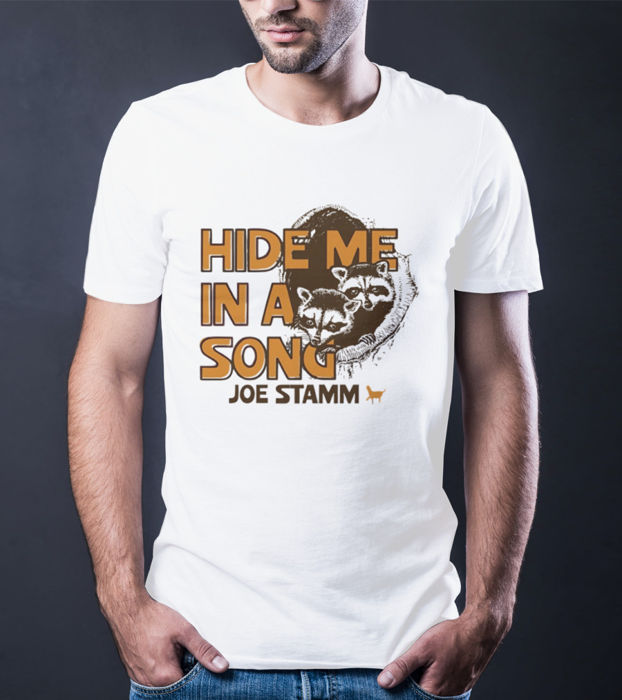 Hide Me In A Song Joe Stamm Raccoons Forest Nature T-Shirt