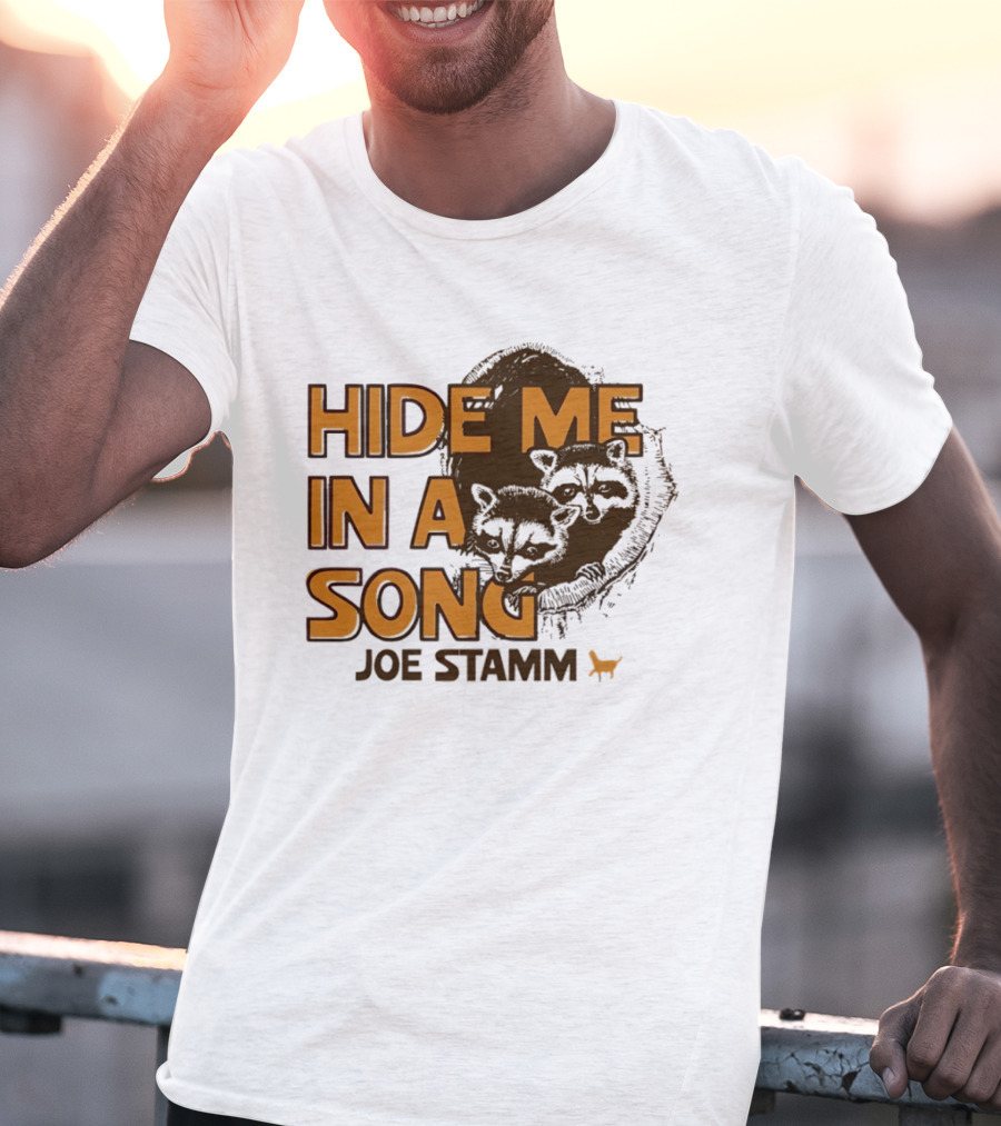 Hide Me In A Song Joe Stamm Raccoons Forest Nature T-Shirt