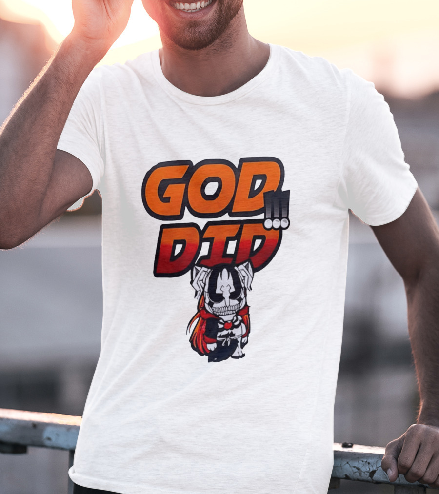 Ichigo Kurosaki God Did Bleach Anime Chibi T-Shirt