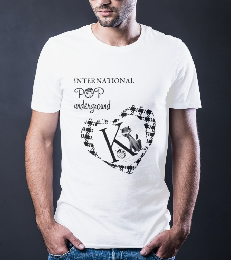 International Pop Underground K Records Cat Yarn Indie Music Label T-Shirt