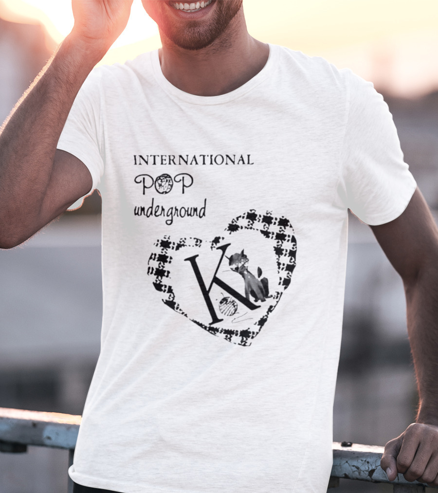 International Pop Underground K Records Cat Yarn Indie Music Label T-Shirt