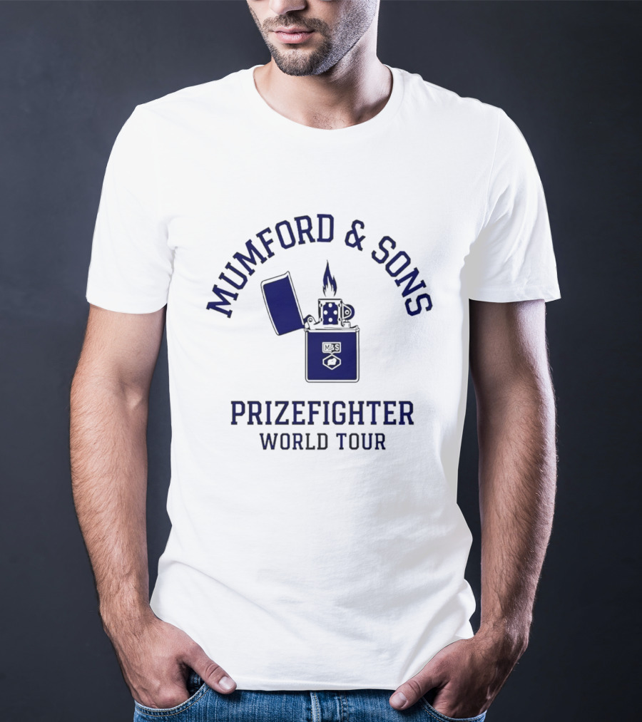 Mumford And Sons Prizefighter World Tour 2026 North America Lighter Flame T-Shirt