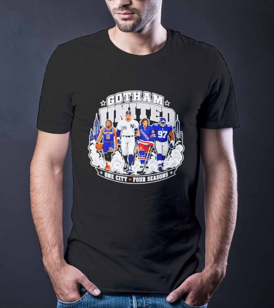 Gotham United New York One City Four Seasons T-Shirt