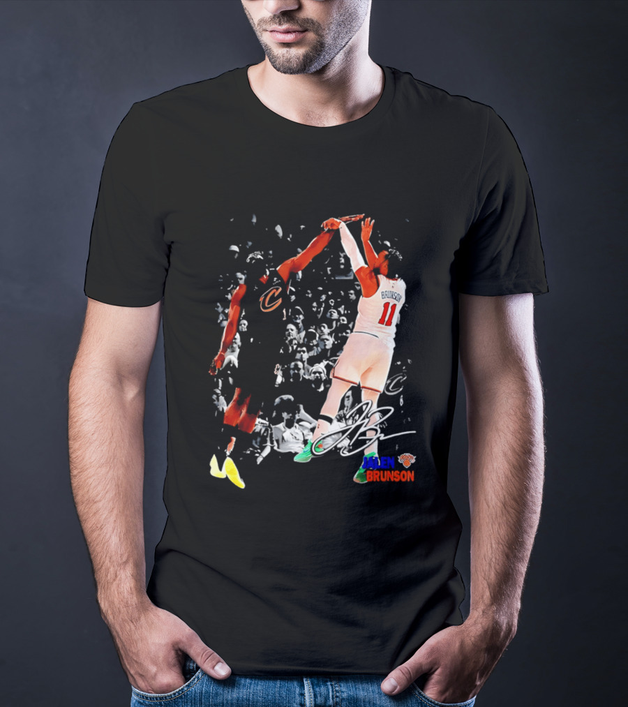 NY Knicks Jalen Brunson 11 Signature Legend Basketball Player T-Shirt
