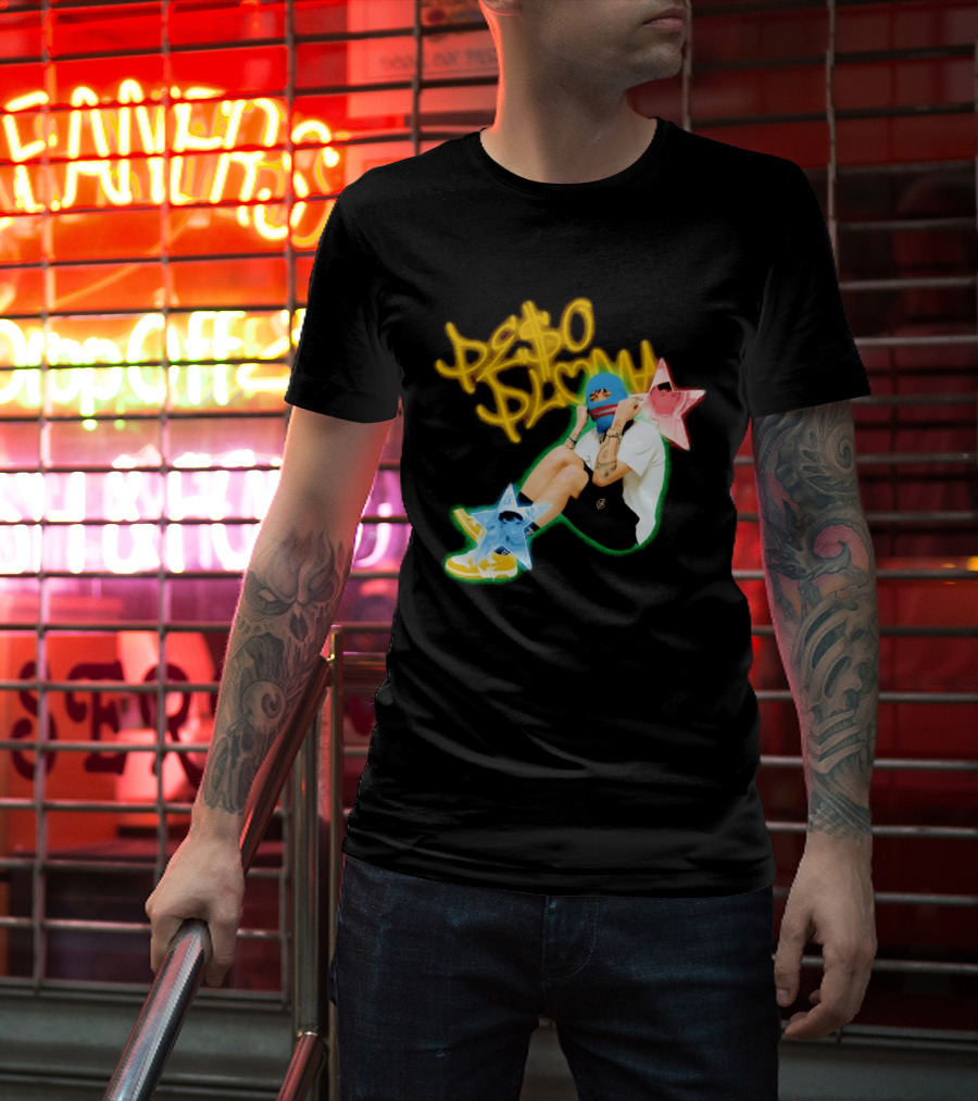 Peso Pluma Zero Love Balaclava Stars P Hundred T-Shirt
