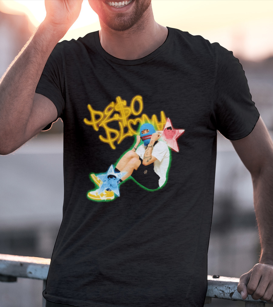 Peso Pluma Zero Love Balaclava Stars P Hundred T-Shirt