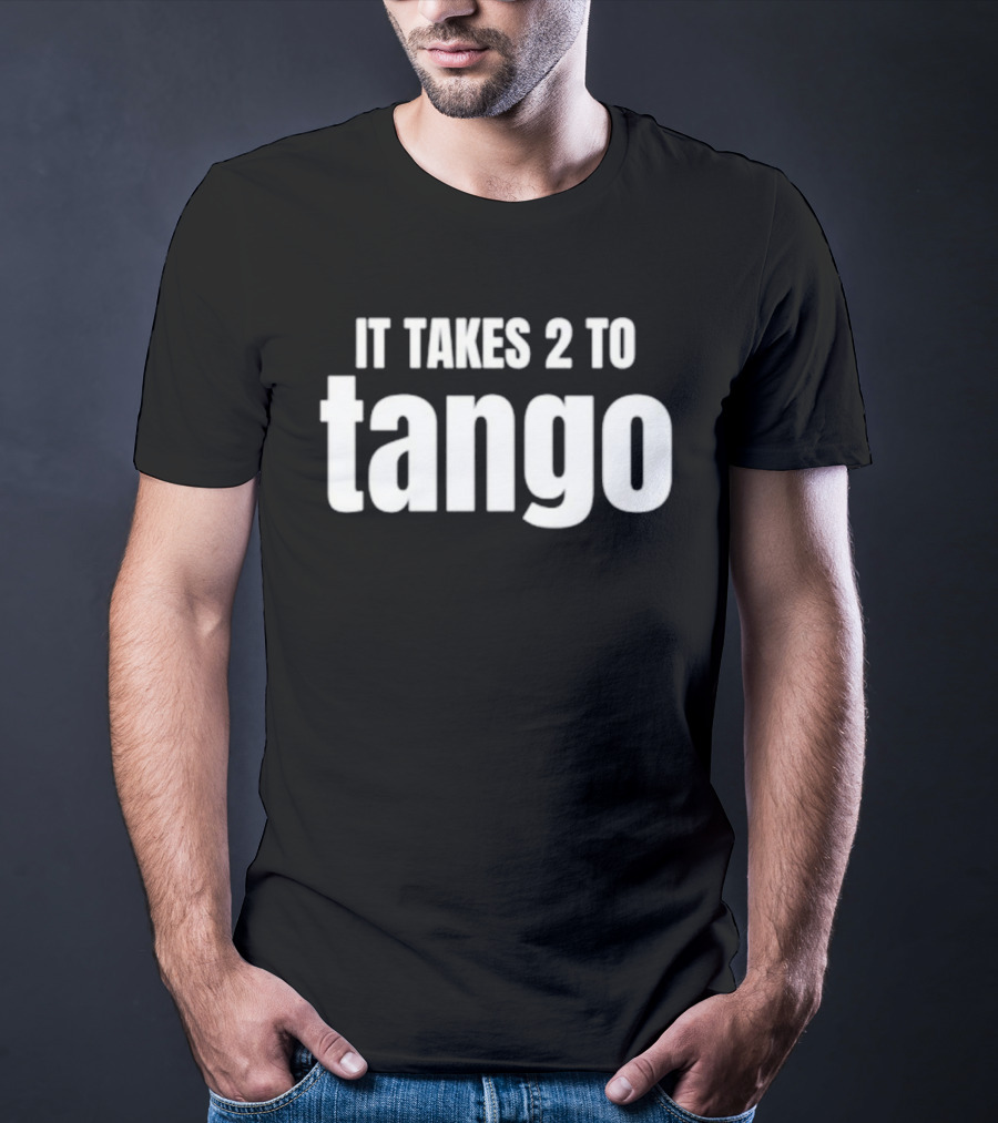 It Takes 2 To Tango Black T-Shirt