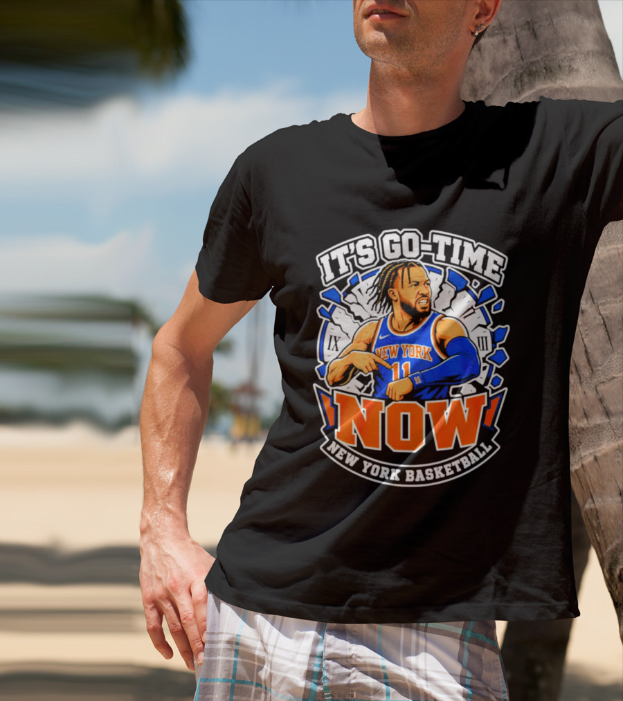 New York Basketball Jalen Brunson It's Go Time Now T-Shirt
