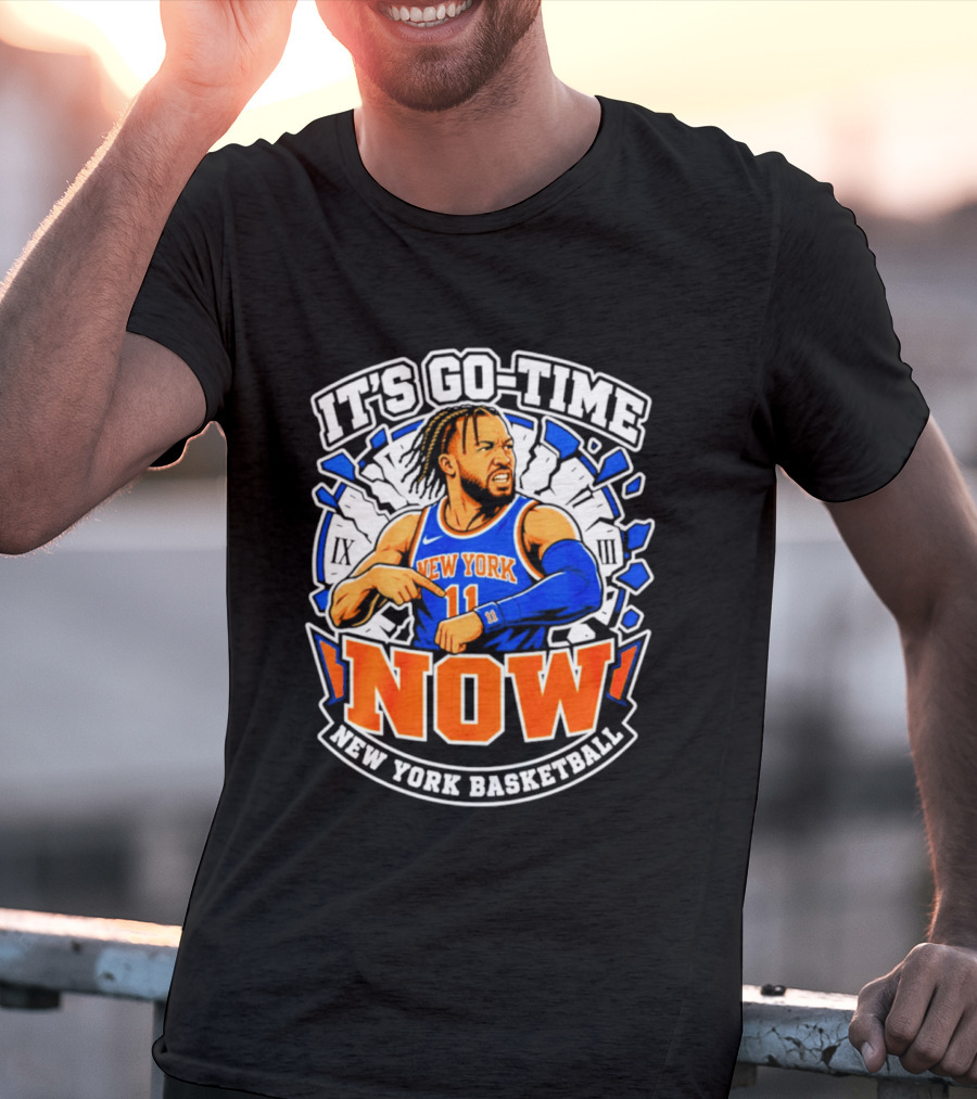New York Basketball Jalen Brunson It's Go Time Now T-Shirt