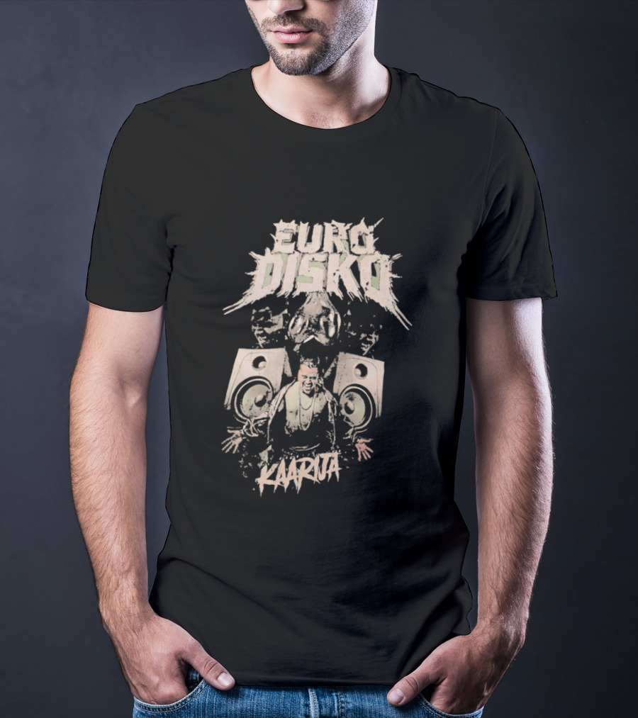 Euro Disko Kaarija Music Speakers And Dance Party T-Shirt