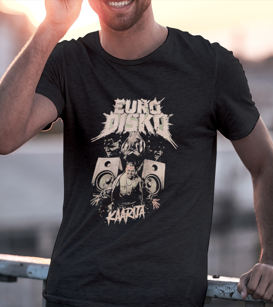 Euro Disko Kaarija Music Speakers And Dance Party T-Shirt