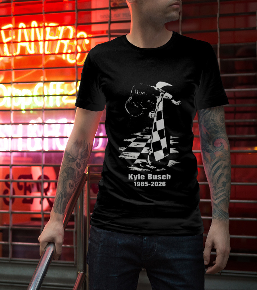 Kyle Busch 1985 2026 Memorial Rowdy Legend T-Shirt