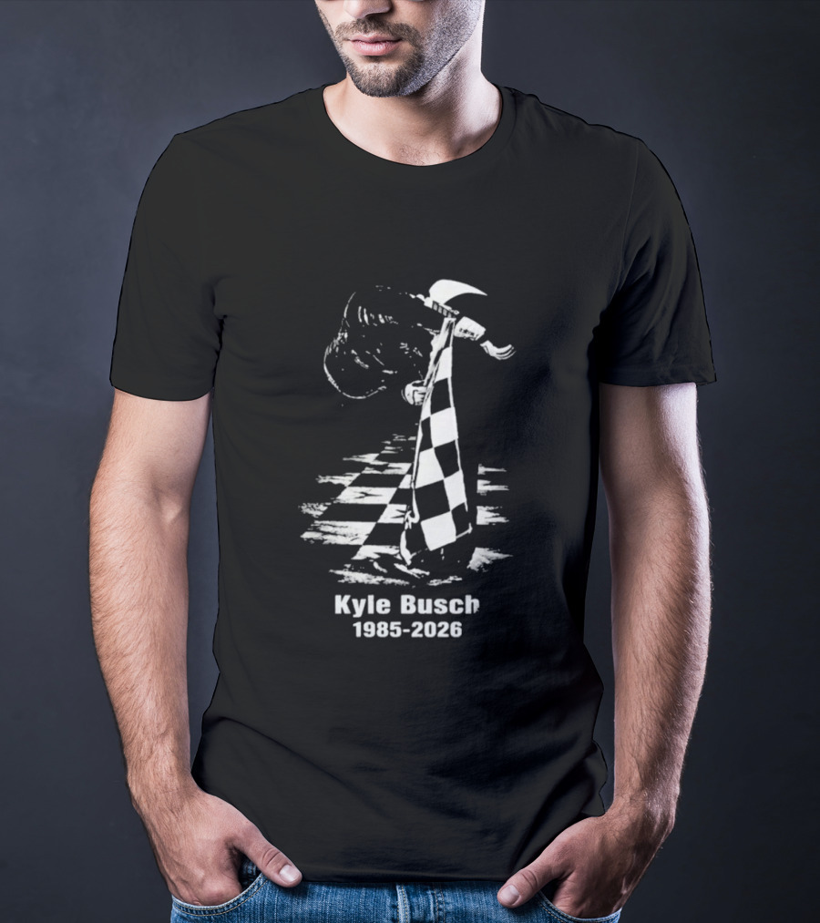 Kyle Busch 1985 2026 Memorial Rowdy Legend T-Shirt