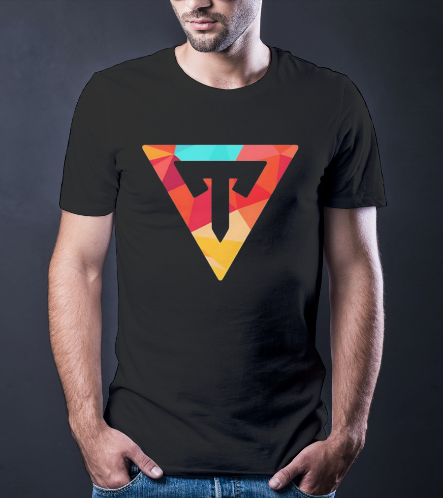 Typical Gamer Logo Colorful Triangular T-Shirt